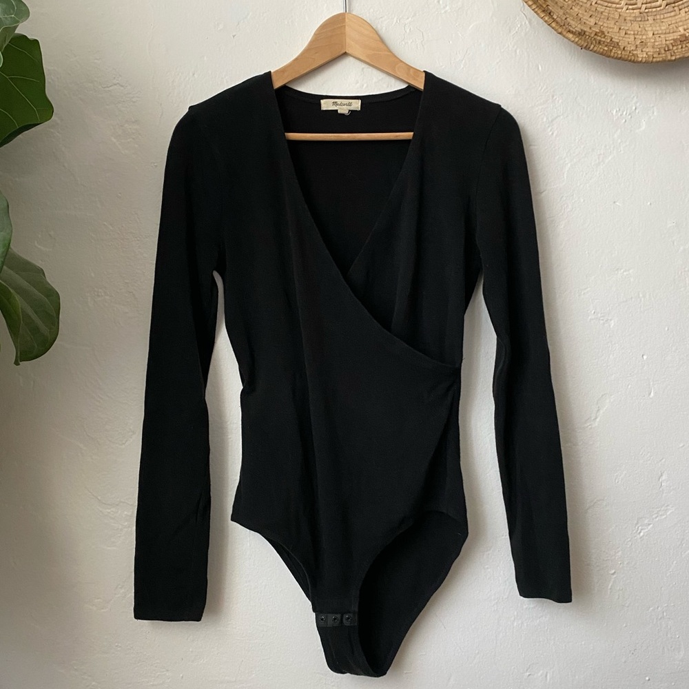 Madewell wrap bodysuit medium